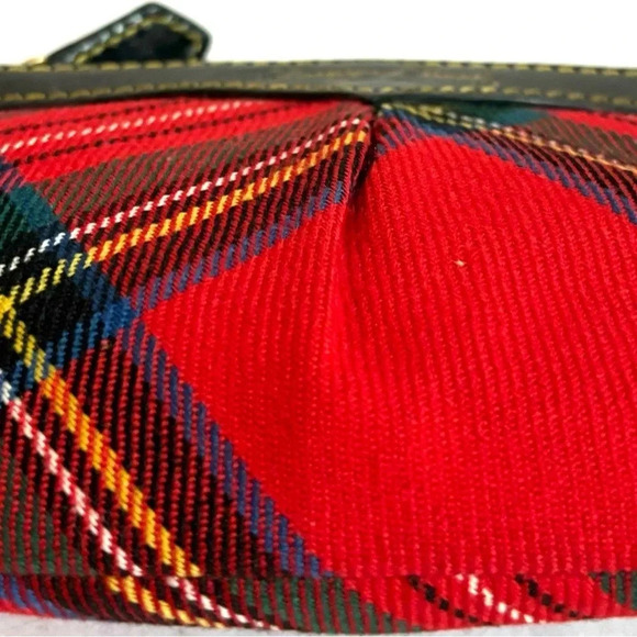 Dooney bourke tartan plaid wool wristlet pouch - Picture 2 of 6